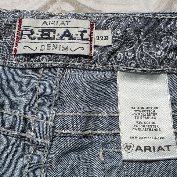 Ariat R.E.A.L. Denim Women’s Bootcut Jeans 33R 32” Inseam Stretch Western - Picture 4 of 6